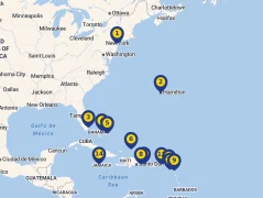 Mapa plavby