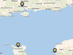 Mapa plavby